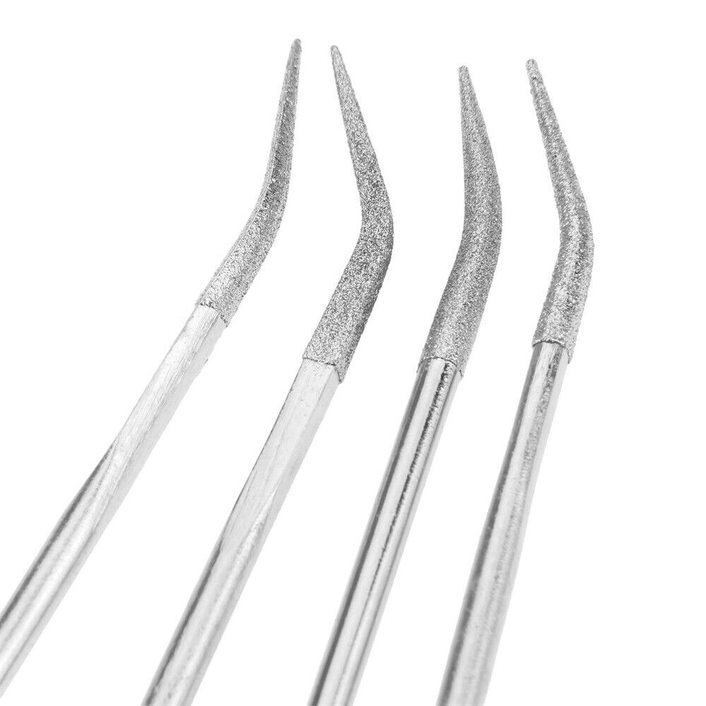 10pc Diamond Carving Jewelry Crystal Metal Craft Ceramic Riffler Needle File Set