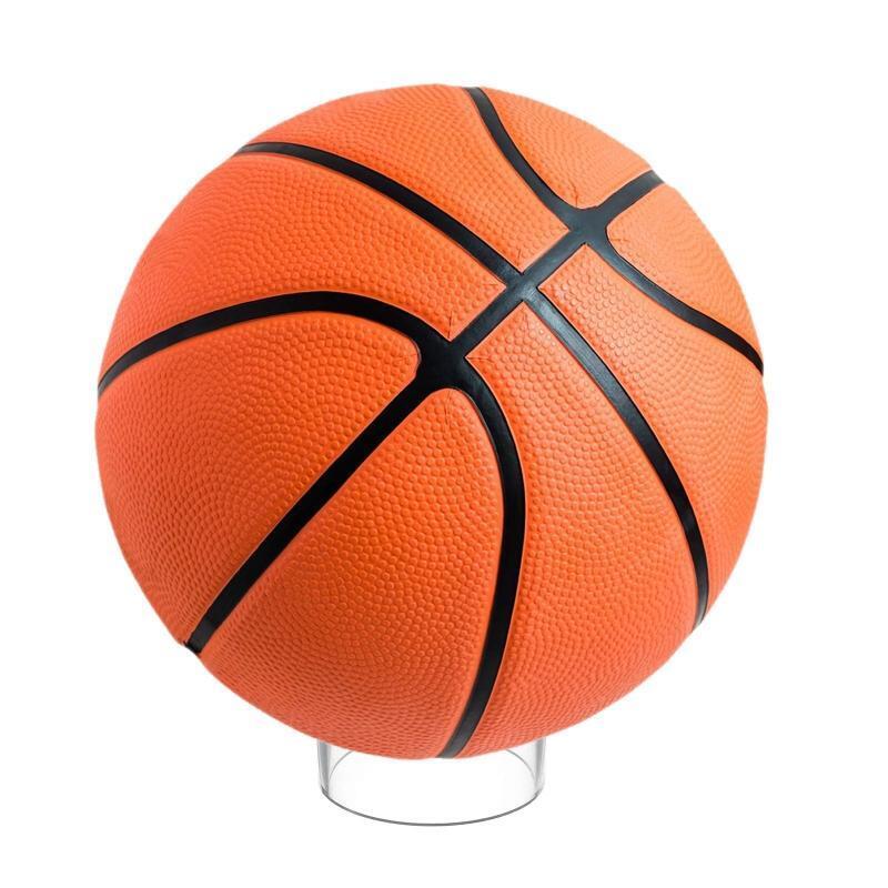 Clear Acrylic Ball Stand Holder Display Rugby Basketball Football Soccer Marbles