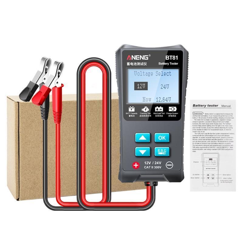 12V 24V Car Battery Tester Automotive 100-1700 CCA Battery Load Tester Cranking