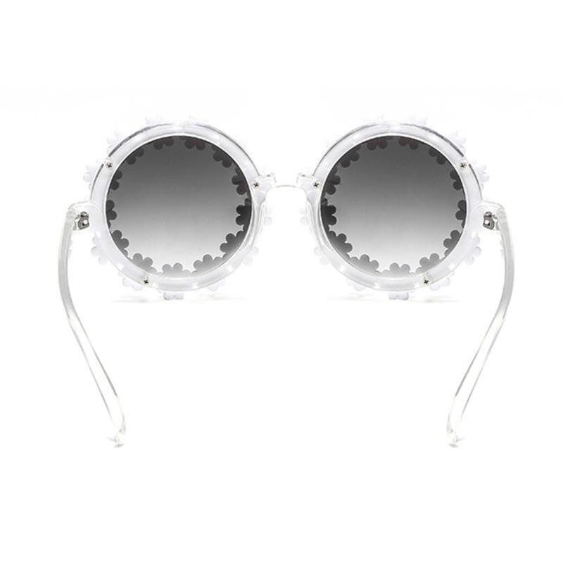 Classic Daisy Round Sunglasses Classy Women/Men Mirror Sun Glasses UV400