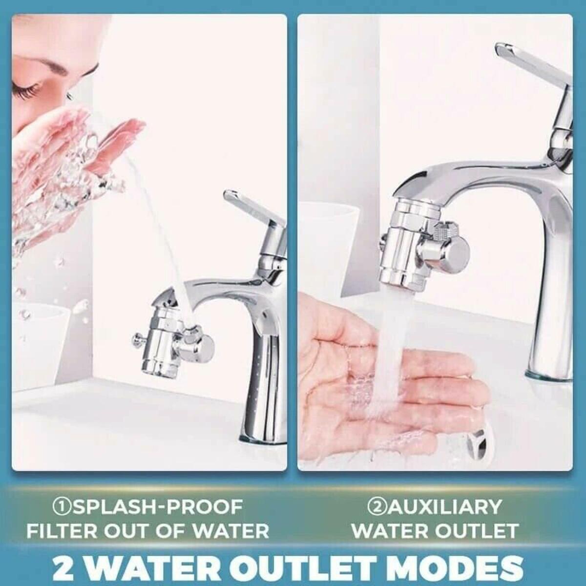 Stainless Steel Splash Filter Faucet Adjustable Nozzle for Wash Basin Tap