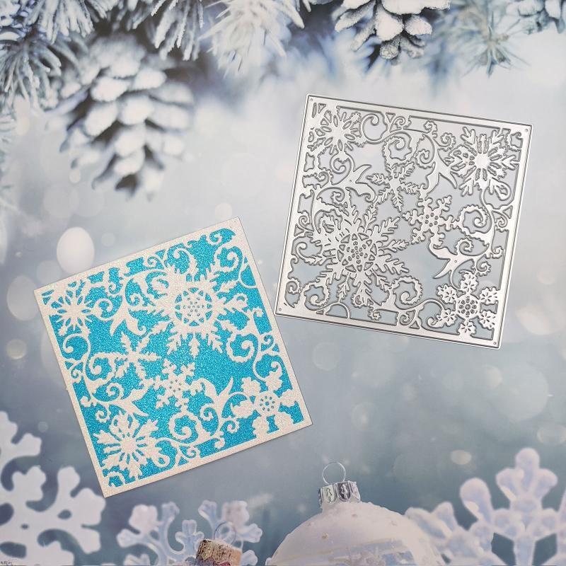 DIY Scrapbooking Stencil Snowflake Embossing Cutting Die Card Making Supplies