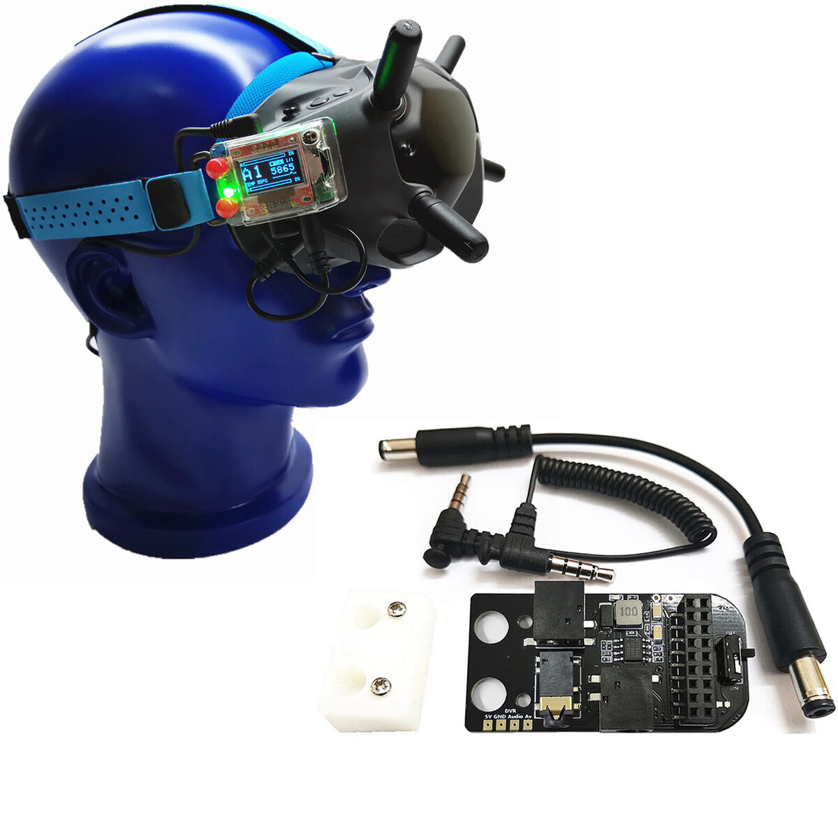 For DJI FPV Goggles V2 Flight External Analog 5.8G RX PORT 2.0 Module Parts A2UK