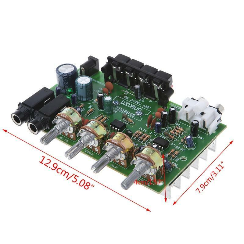 12V 60W Stereo Digital Audio Power Amplifier Board Electronic Circuit Module DIY