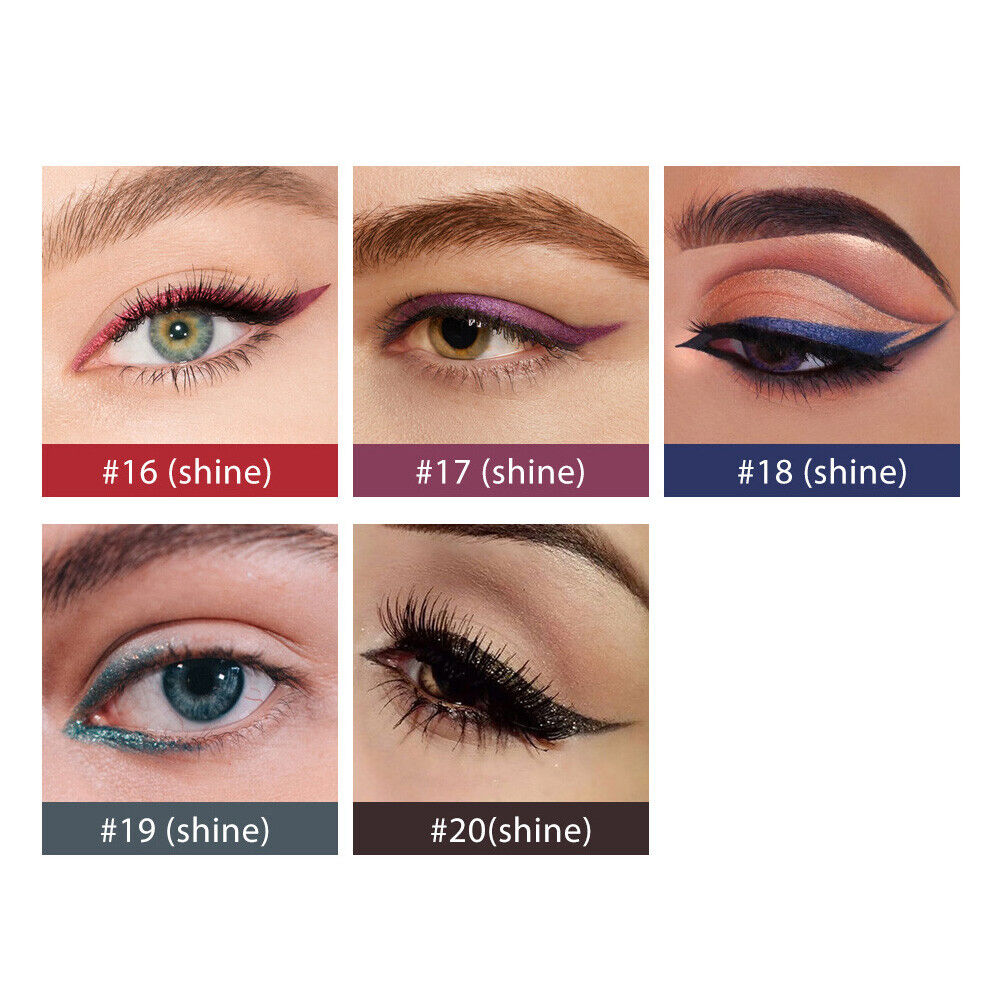 Handaiyan Colored Eyeliner Set Waterproof Eyeliner Pencil Long Lasting Kits