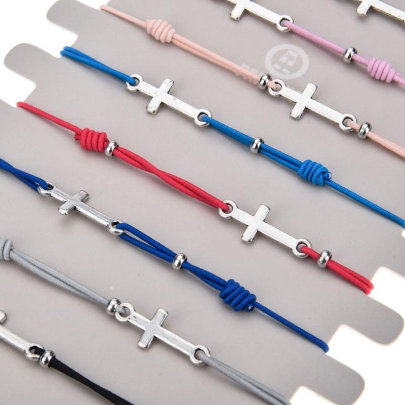 12x Adjustable Sliding Knot Bracelet Wristband Jewelry Gift Christian Jewelry