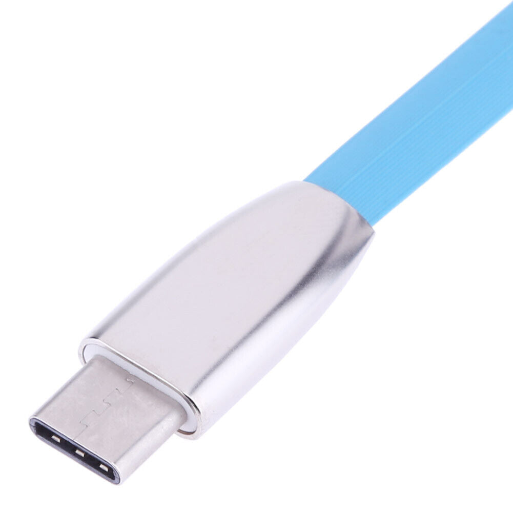 1M/3.3FT Zinc Alloy Head Type-C Data Sync Charging Cable For Phone(Blue)-17