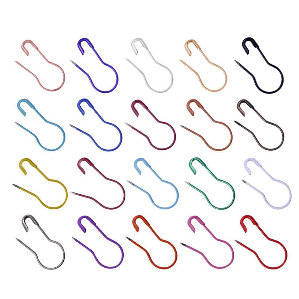 500pcs/pack Gourd Safety Pins Metal Clips Knitting Stitch Marker Tag Pins