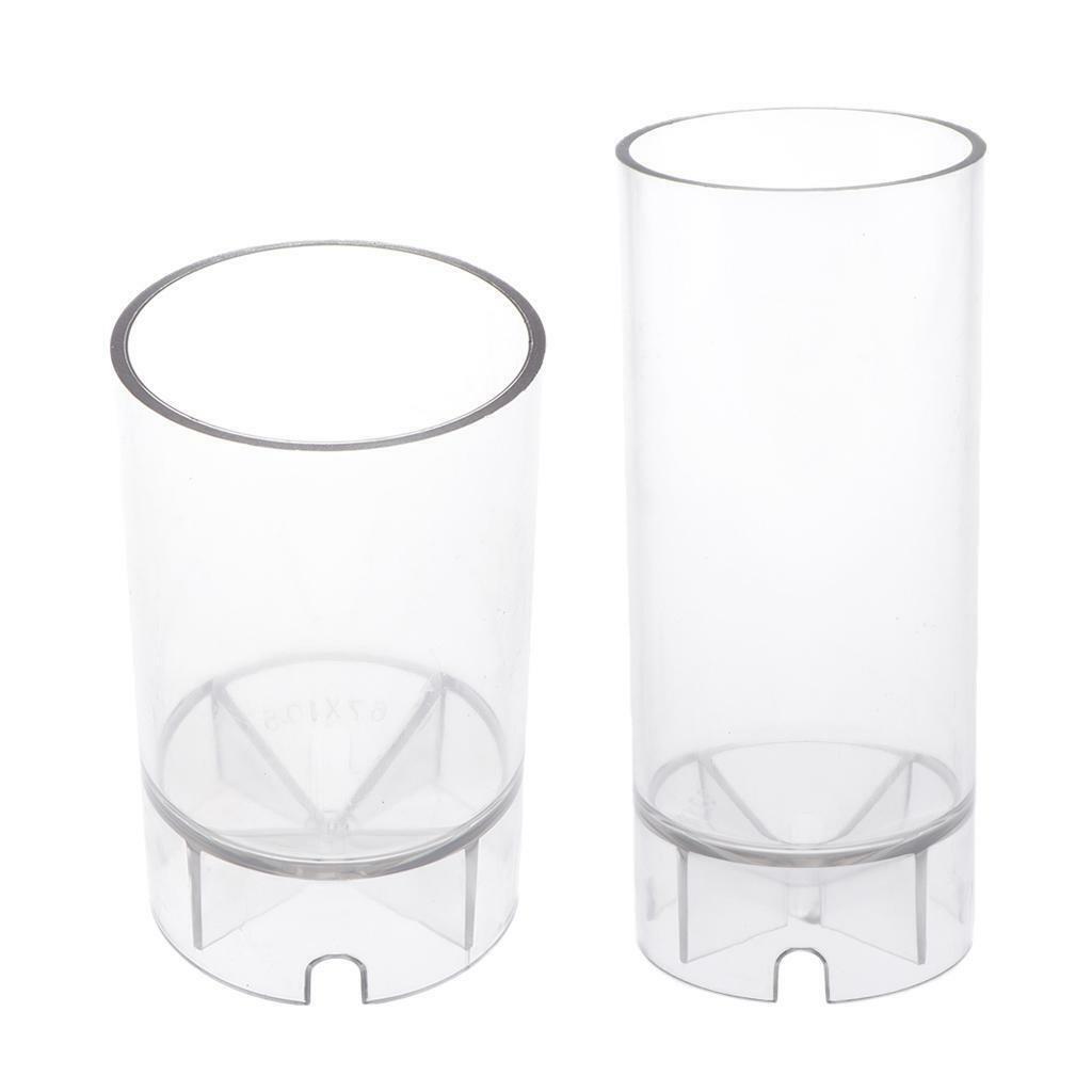2x Clear Cylinder Mold Handmade Soap Moulds Candles Making Supplies Tools