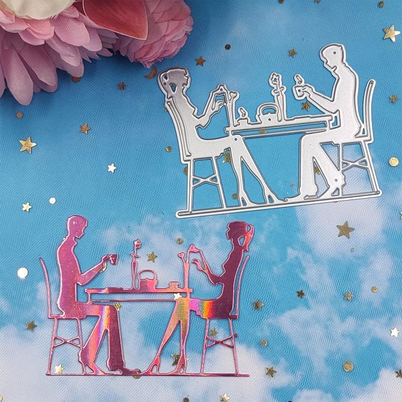 Couple Dating Metal Cutting Dies Handmade Crafts Projects Art Creation Supplies