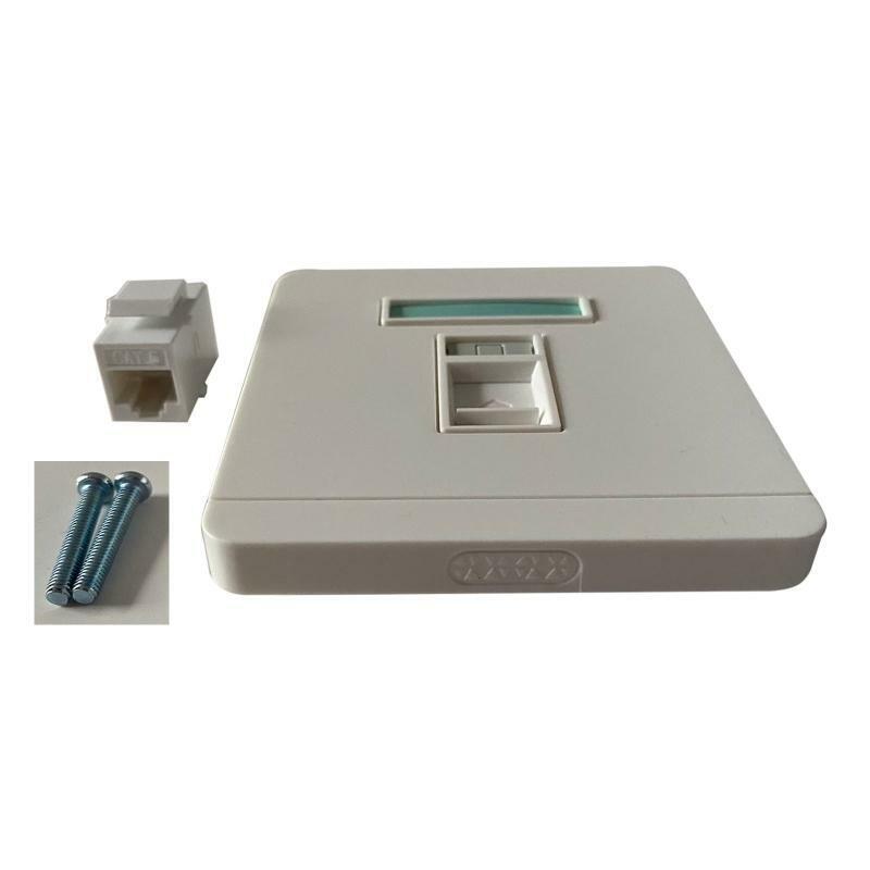 Female To Female CAT6 RJ45 LAN Faceplate 86x86mm Internet Straight Plug Outlet