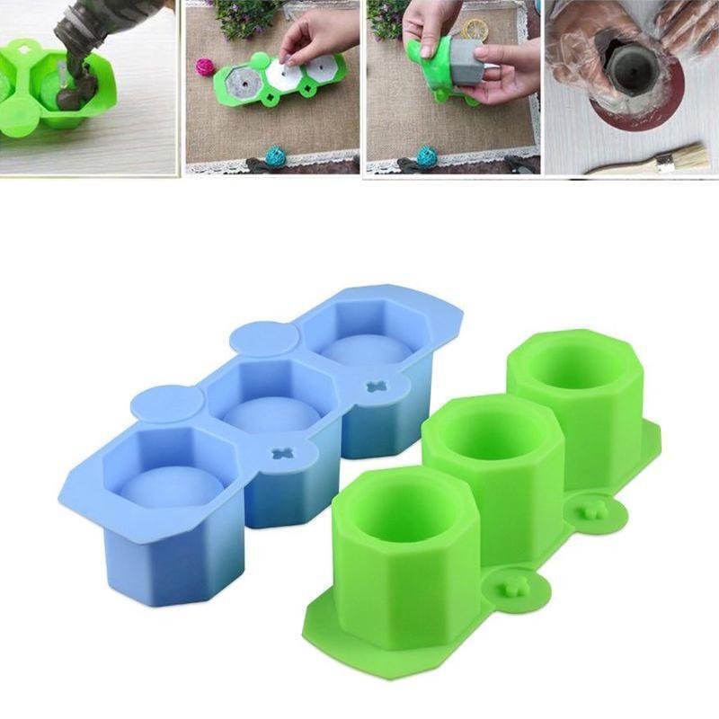 Silicone Mold Geometric Polygonal Concrete Flower Pot Vase Cup Silicone Mold