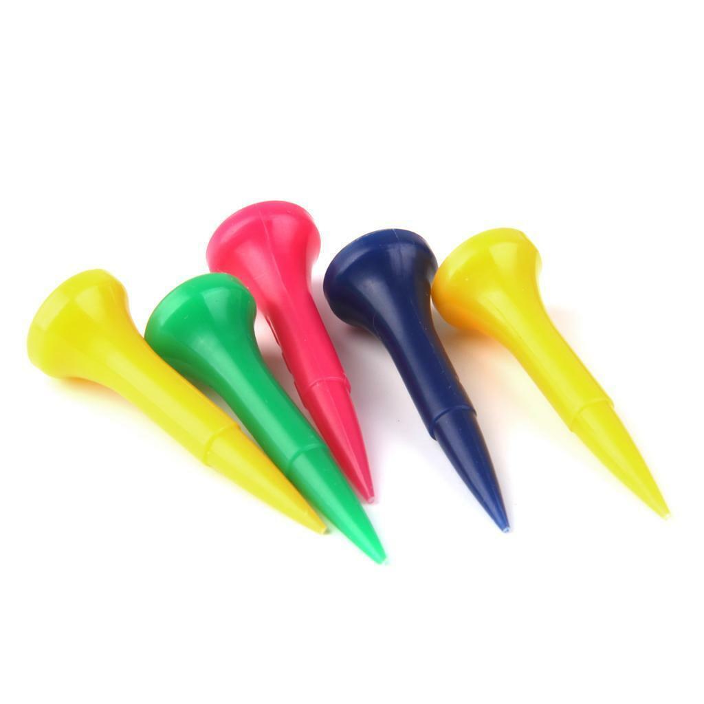 50 pcs Mixed  Plastic Graduated golf professional tees 40mm Golfer Accessories