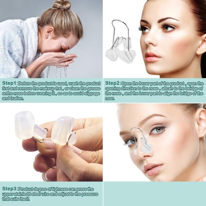 Nose Shaper Clip Nose Beauty Up Lifting Silicone Nose Bridge Wide Crooked Tool