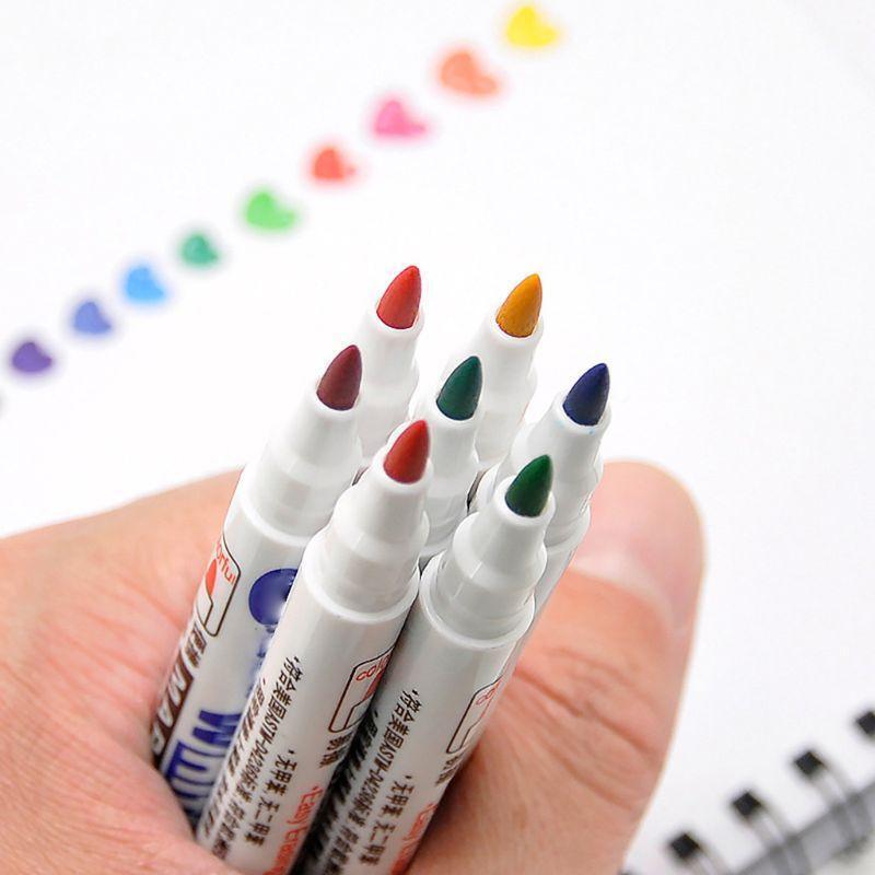 10 Colors Erasable Whiteboard Marker Pen Non Toxic Sign Fine Nib Office School