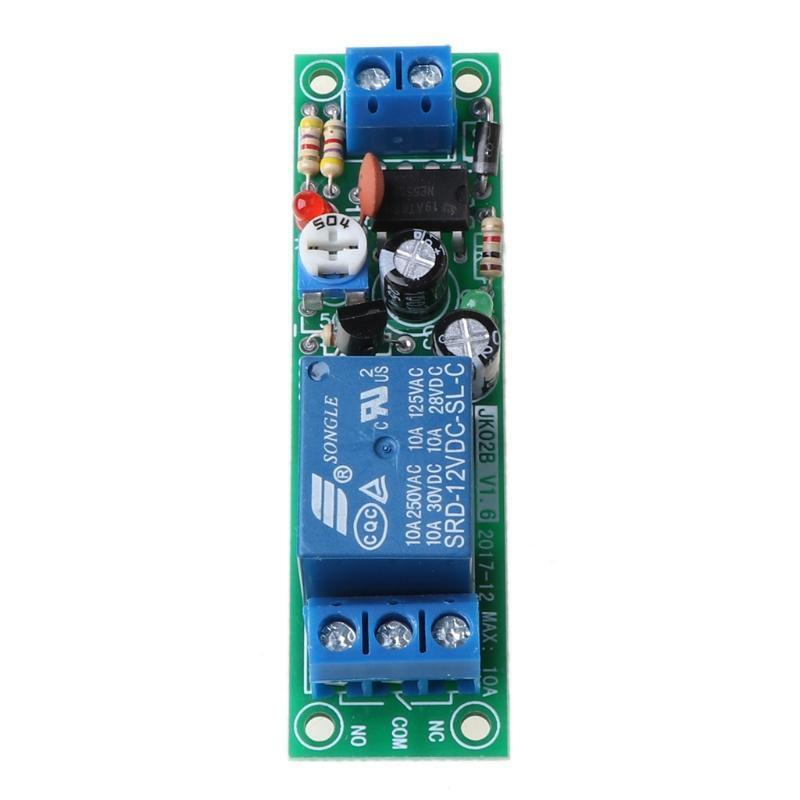 Timer Switch JK02B 0-60 Seconds DC Adjustable Delay 12V Input Relay Module