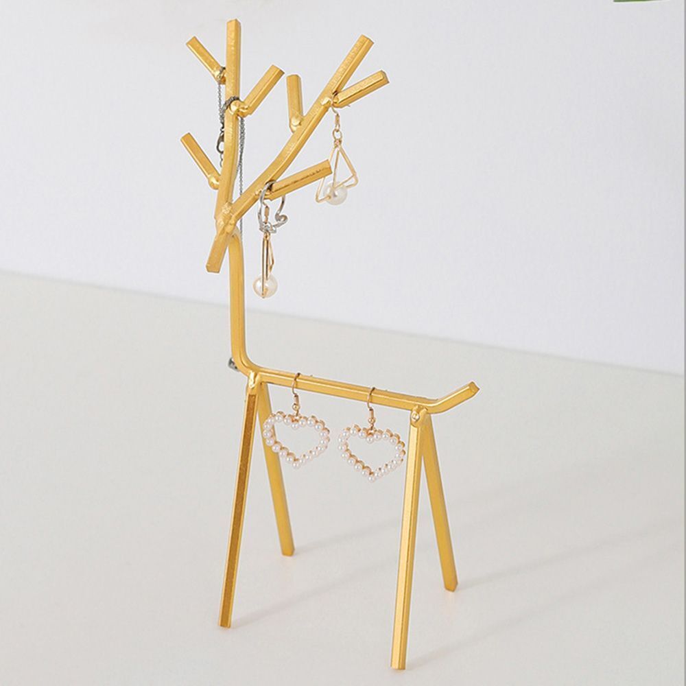 Organizer Necklace Display Stand Deer Decorative Ornament Earrings Holder