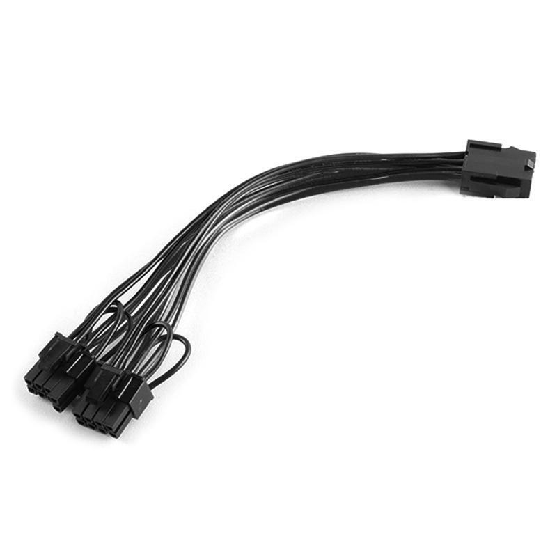 Power Supply Adapter Cable Graphics Card 6P Female to 2x8P(6+2) Male Power Cord