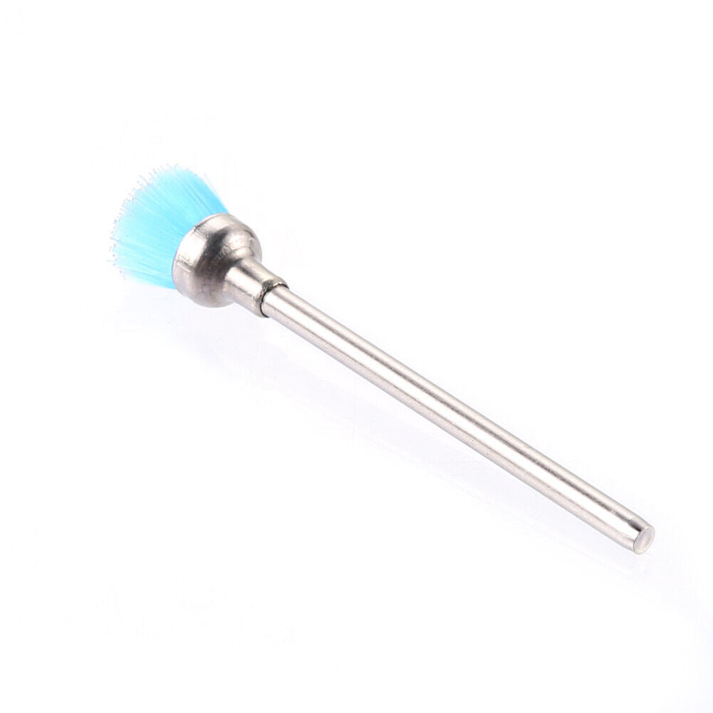 Nylon Nail Drill Clean Brush Bit Electric Manicure Polishing Files (Blue)