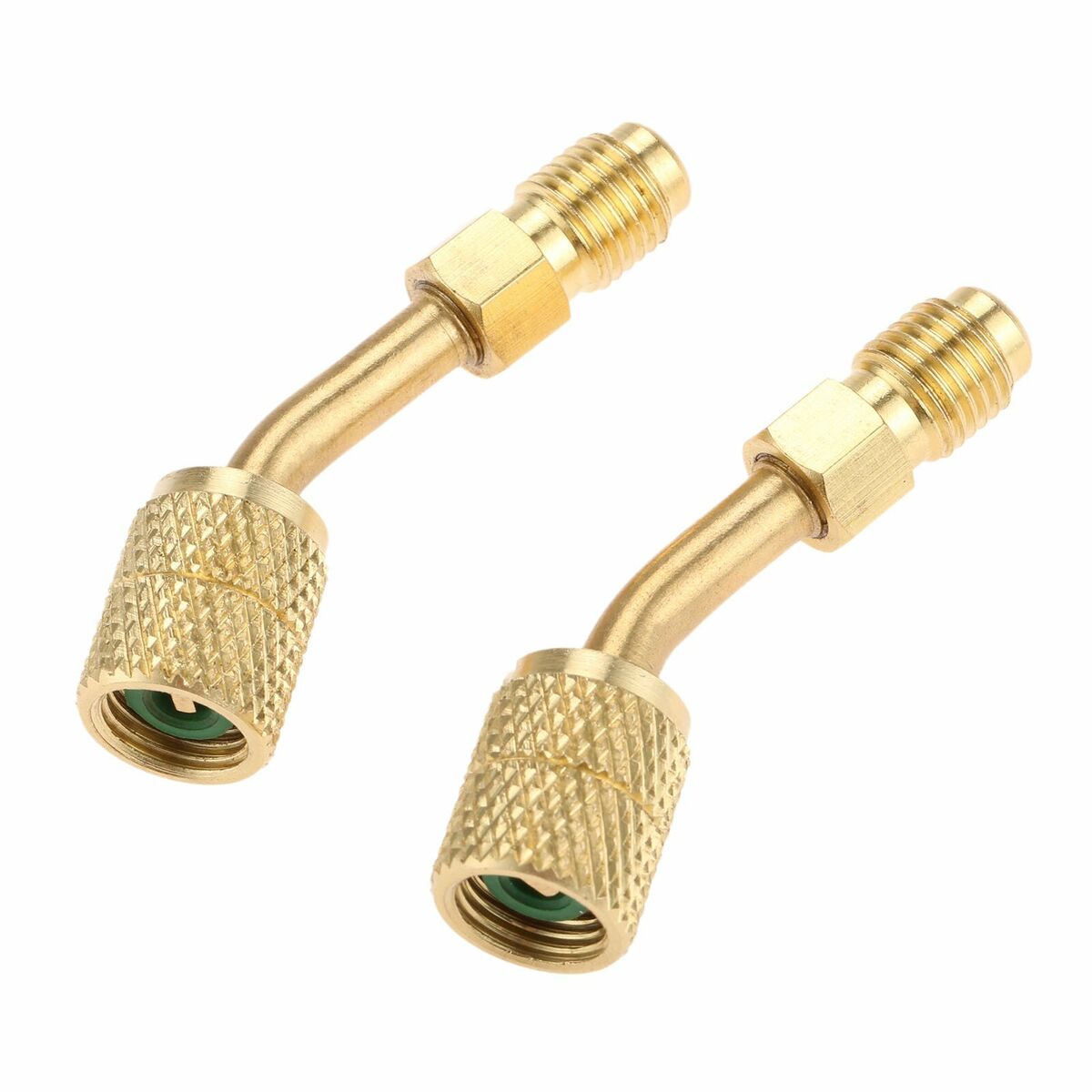 2Pcs R-410A Adapter 1/4" SAE M to 5/16"F for R410a Mini Split Air Conditioners