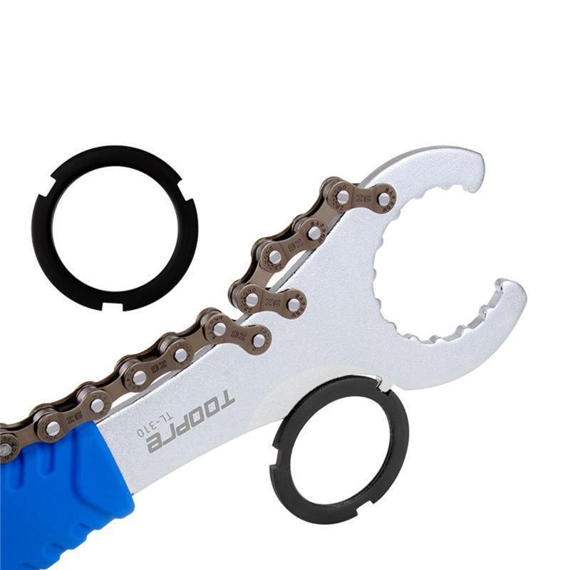 Bike Cassette Removal Tool with Chain Whip Chain Whip Tool Kit Chain Length 210m