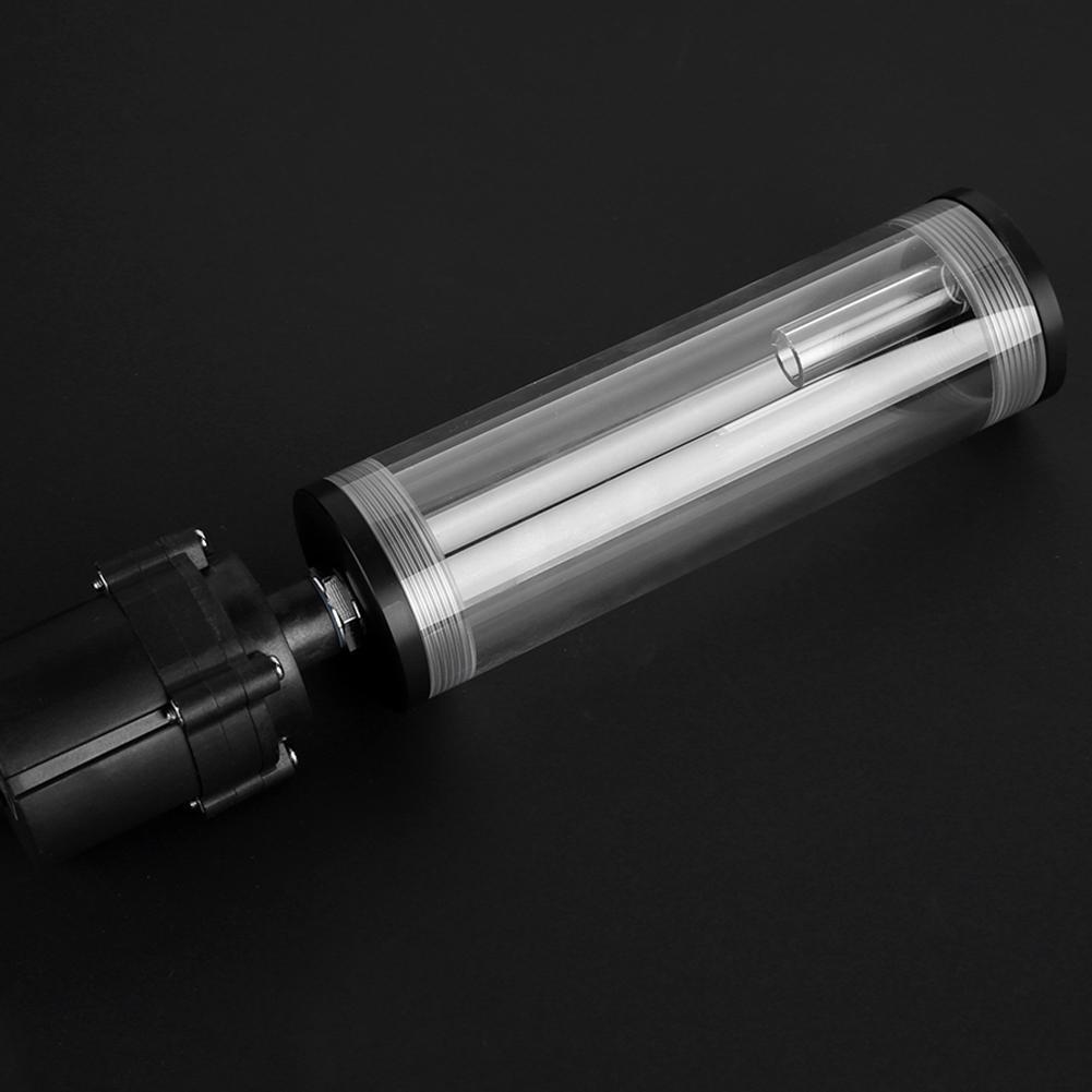G1/4 Thread XHC8+160mm Cylinder Water Tank Water Pump for CPU Water Cooling