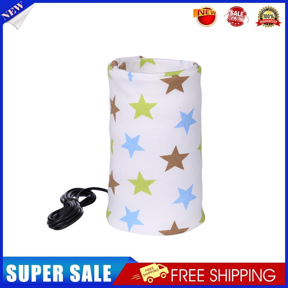 Baby Nursing Bottle Cover Warmer Heater USB Travel Cup Insulated Bag (B)