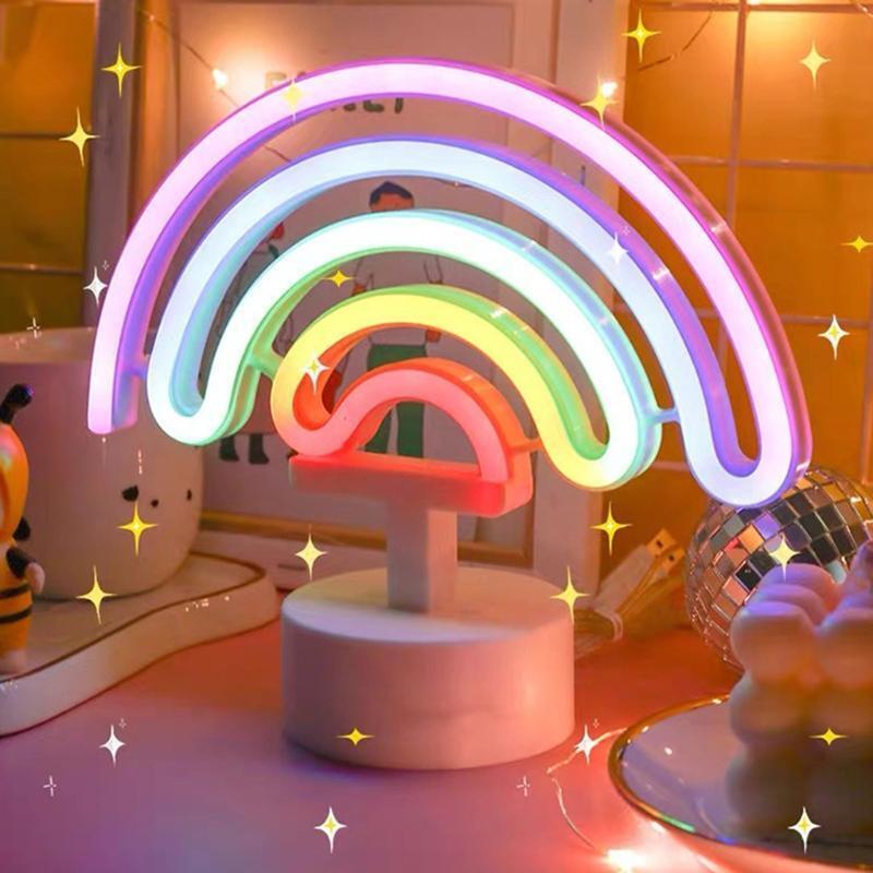 Neon Signs Rainbow Shaped LED Neon Light Night Light Neon Night Sign Hanging Art