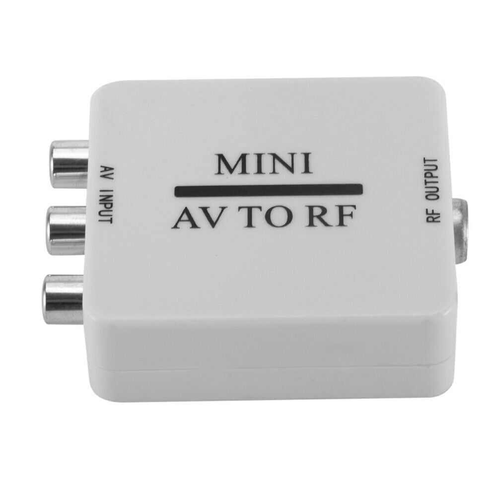 AV To RF Video Converter Mini HD Video Adapter Box Support 67.25/61.25MHz