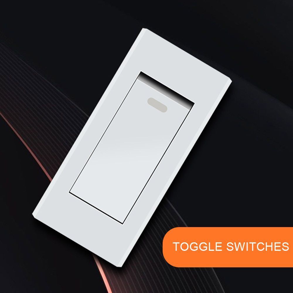Home LED Indicator Light Toggle Switches Rocker Switches Bedside Lamp Switches