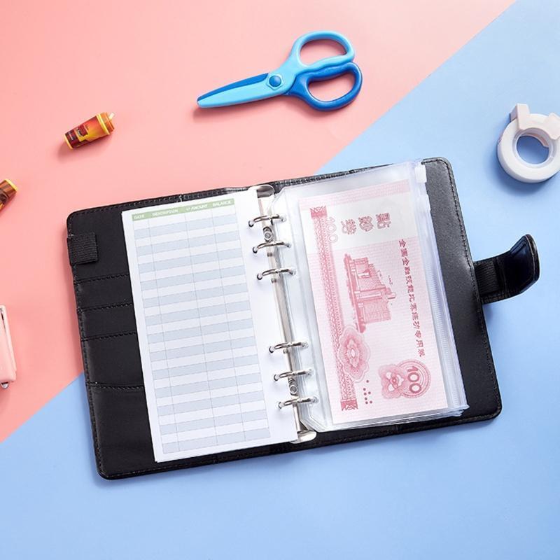 12 Pieces Money Trackers Budget Planner for Cash & Ledger Book 3.4x6.7in