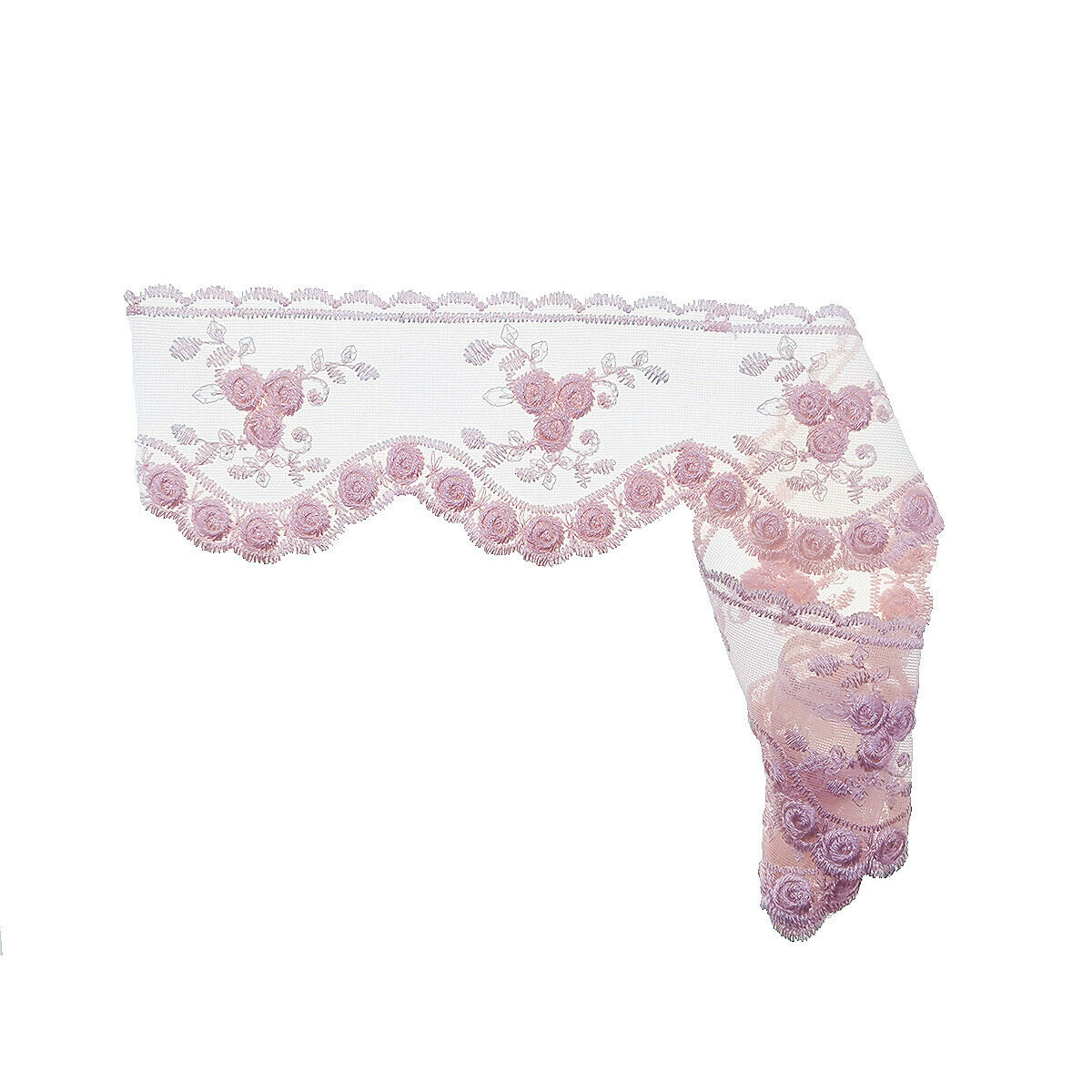 Width 7.5cm Flower Lace Trim Embroidered Ribbon Dress Clothes Sewing Craft DIY