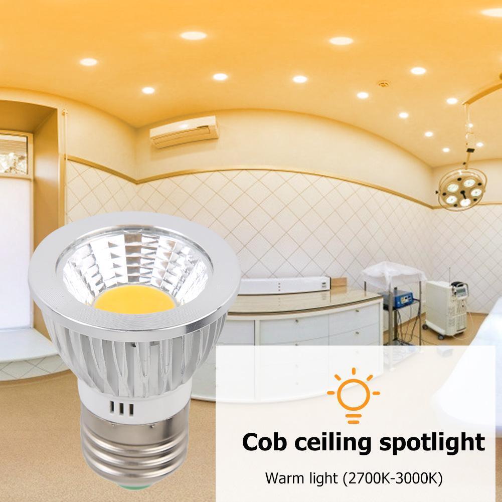 COB Spotlight 9W led Lights E27 AC 85-265V Bulb Lamp Decor (Warm White)