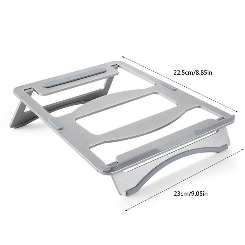 Aluminum Cooling Pad Holder Adjustable Bracket Anti-Skid Laptop Holder 11-17''
