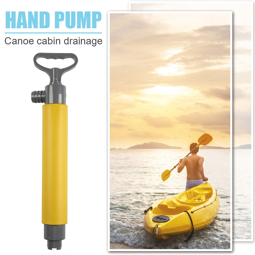 46cm Kayak Hand Pump Canoe Hand Bilge Pump for Emergency Rescue (Yellow)