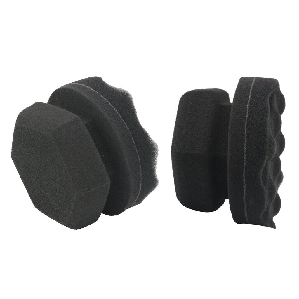 2Pcs/Set Car   Dressing Applicator  Car Sponge Pad Polisher