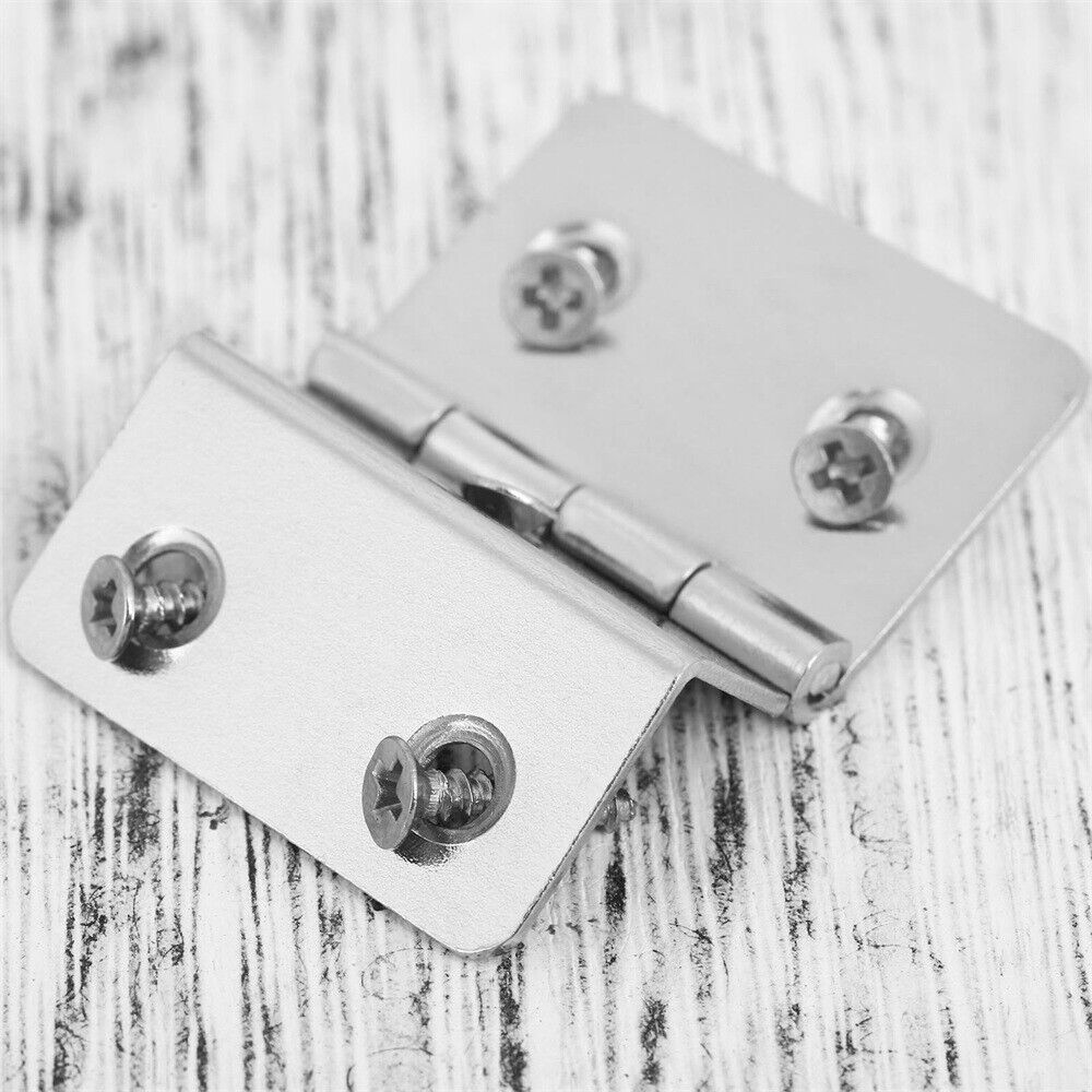 30mm*34mm Cabinet Hinges Cupboard Wardrobe Jewelry Box Door Hinge Chrome 2pcs