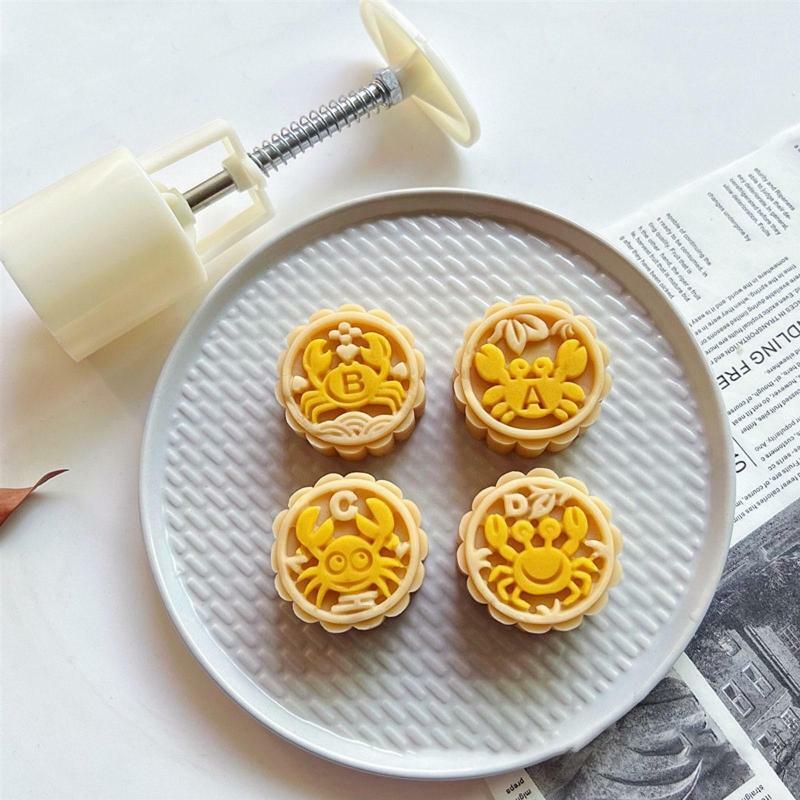 Moon Cake Mold Cookie Stamps Moon Cake Maker Mid-Autumn Festival DIY Pastry 50g