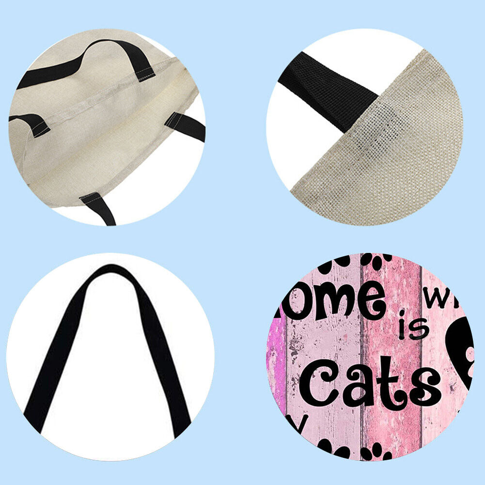 Footprint letters Printed Shoulder Shopping Bag Casual Large Tote Handbag