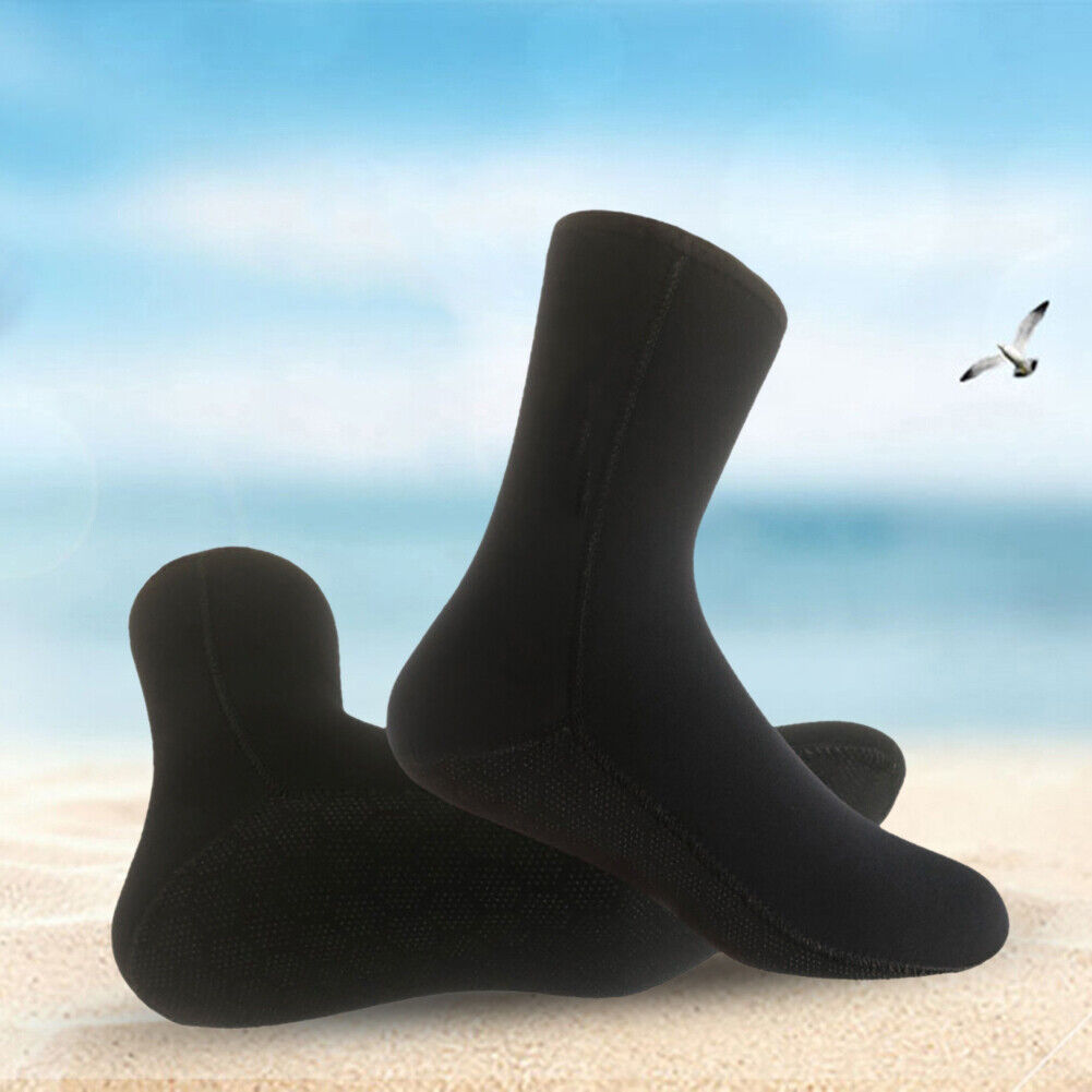 5mm Neoprene Diving Socks Women Men Non-slip Snorkeling Surfing Socks (XL)