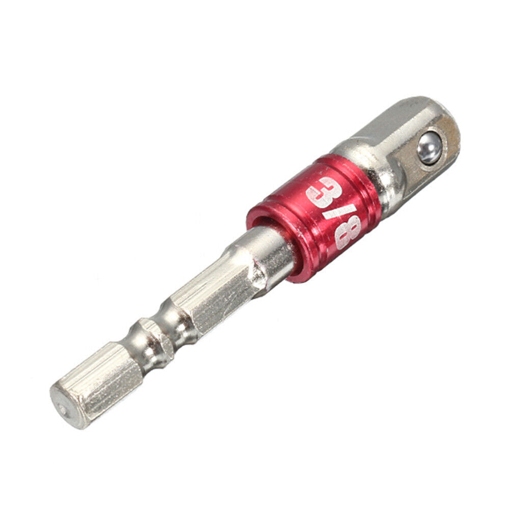 3pcs Socket Adapter 1/4 3/8 1/2 inch Nut Driver Socket Impact Hex Shank Bar