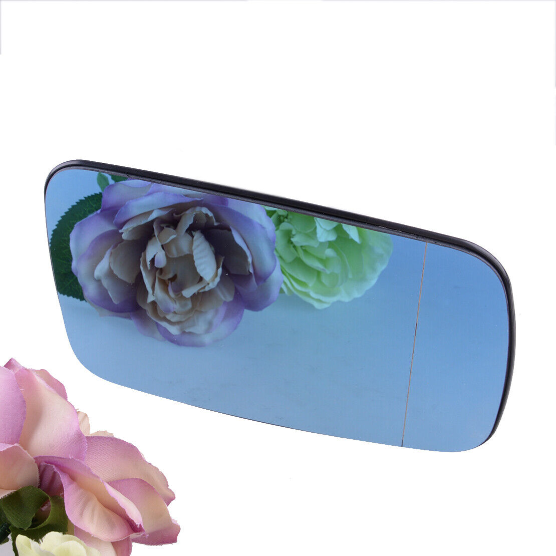 Blue Door Wing Mirror Glass Heated Right Side Fit For BMW E38 95-01 E39 2000-03