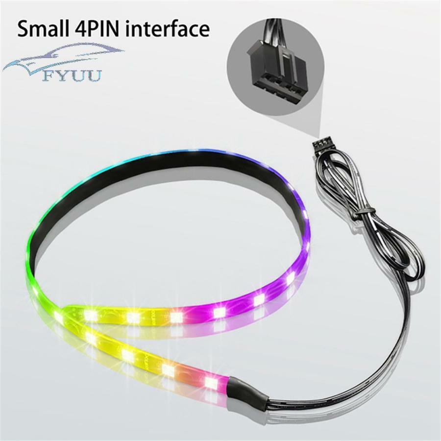 2PCS Magnetic RGB Lighting Strip & 5V 3Pin Remote Control synchronization Music