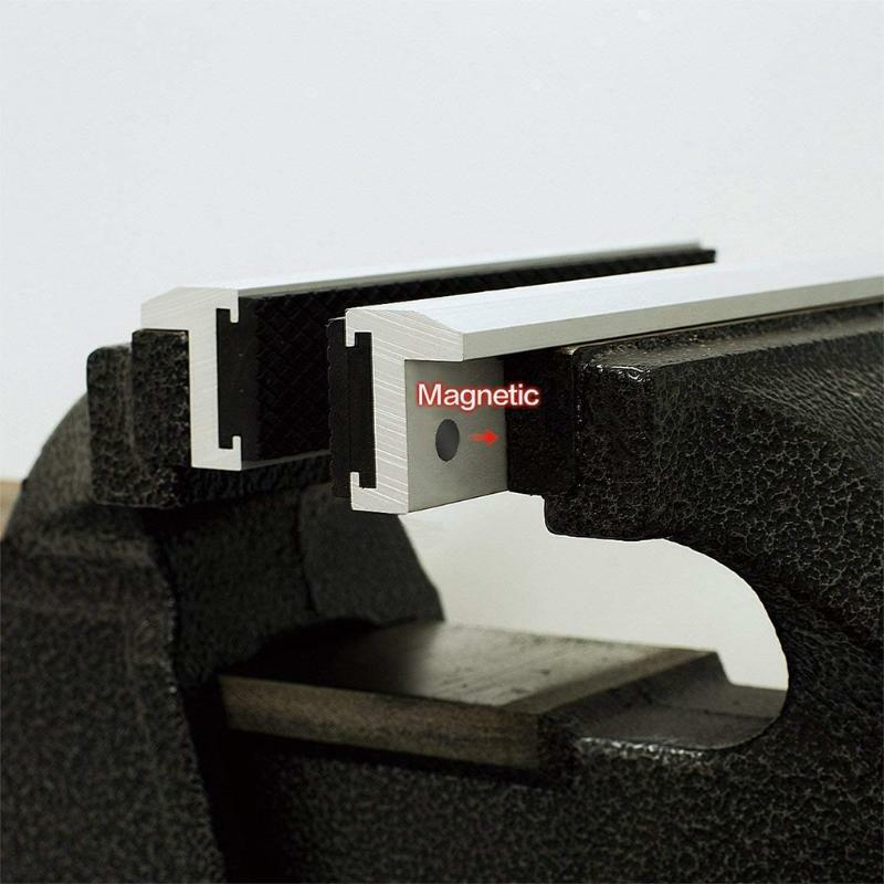 Practical 2 Pieces Soft Vise Jaws Pads Covers 6 Inches Magnet Universal Design