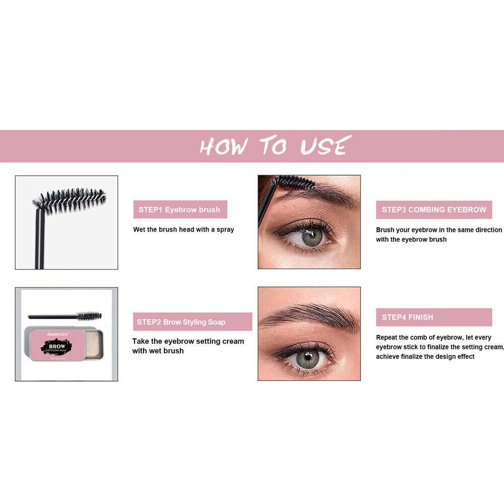 Cosmetics Tools Brow Styling Soap Styling Gel Dense Eyes Brow Eyebrow Wax Soap