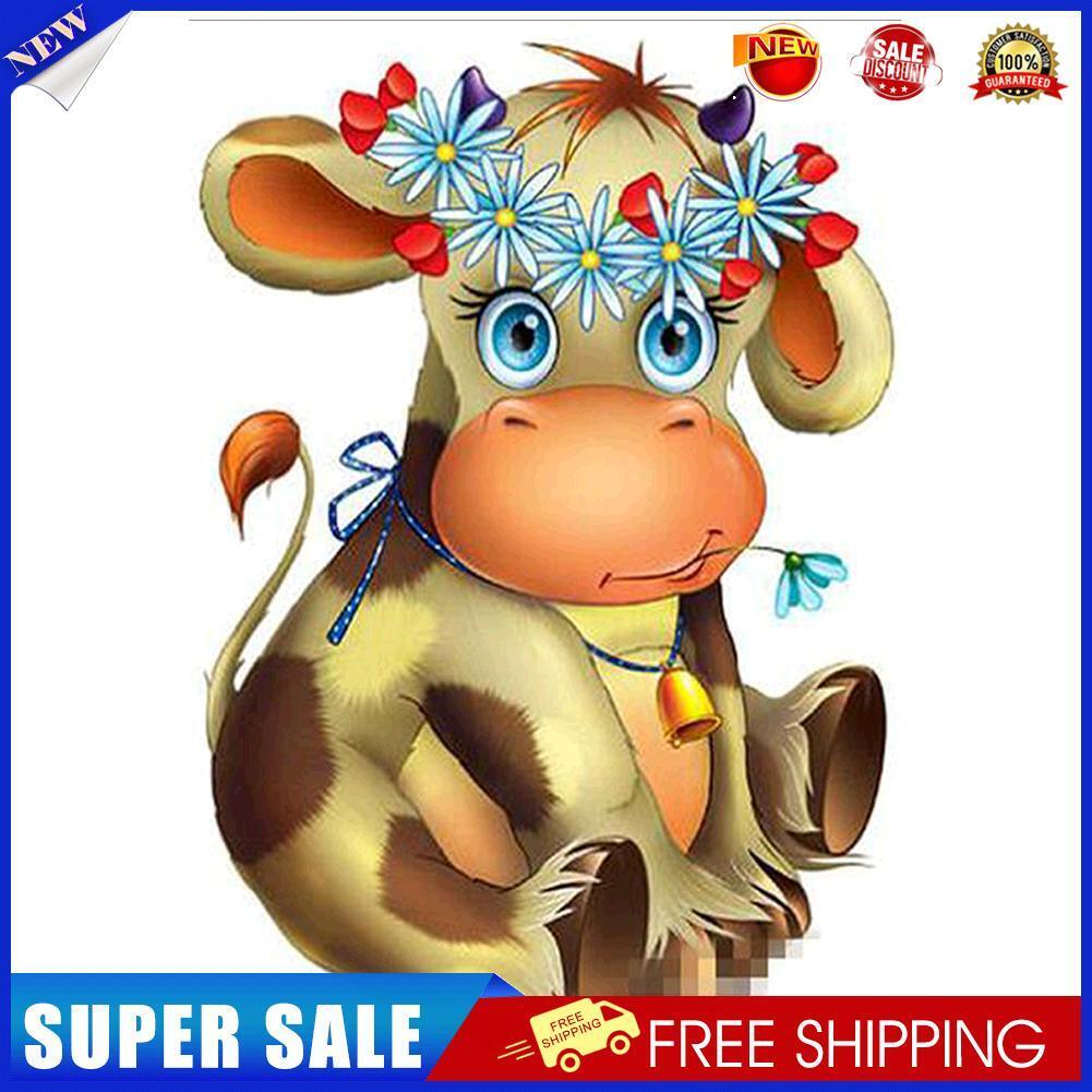 Cartoon Cow 5D Diamond Painting Embroidery DIY Cross Stitch Home Decor Gift