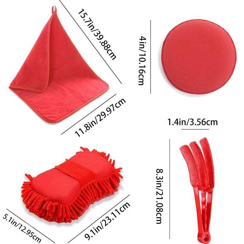 Auto Dashboard Cleaning Brushes Interior Exterior Seat Detailing Tools 17pcs/Set