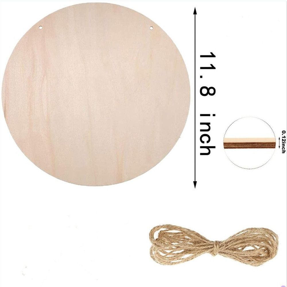 Scrapbooking Wedding Decor Wood Circles Ornament Round Wood Pieces Blank Plaque