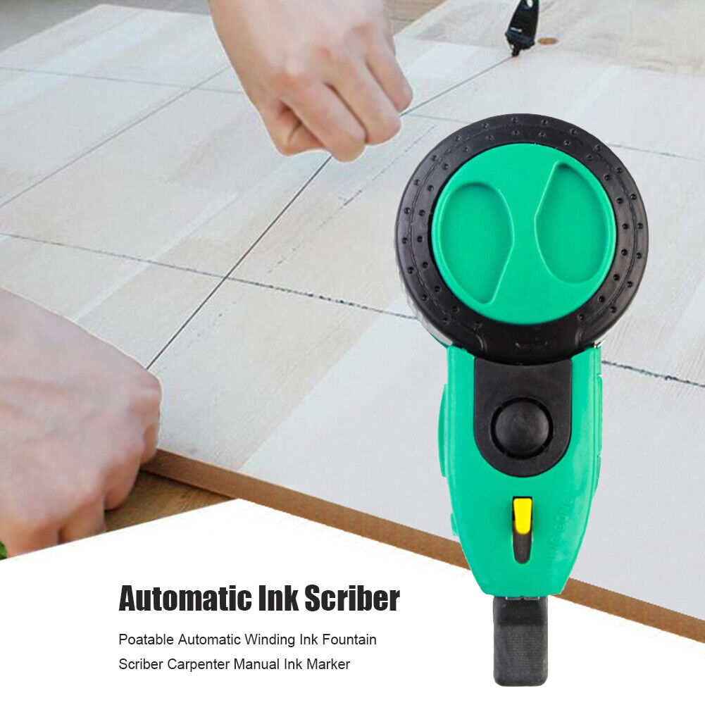 Portable Automatic Winding Ink Fountain Scriber Carpenter Manual Ink Marker