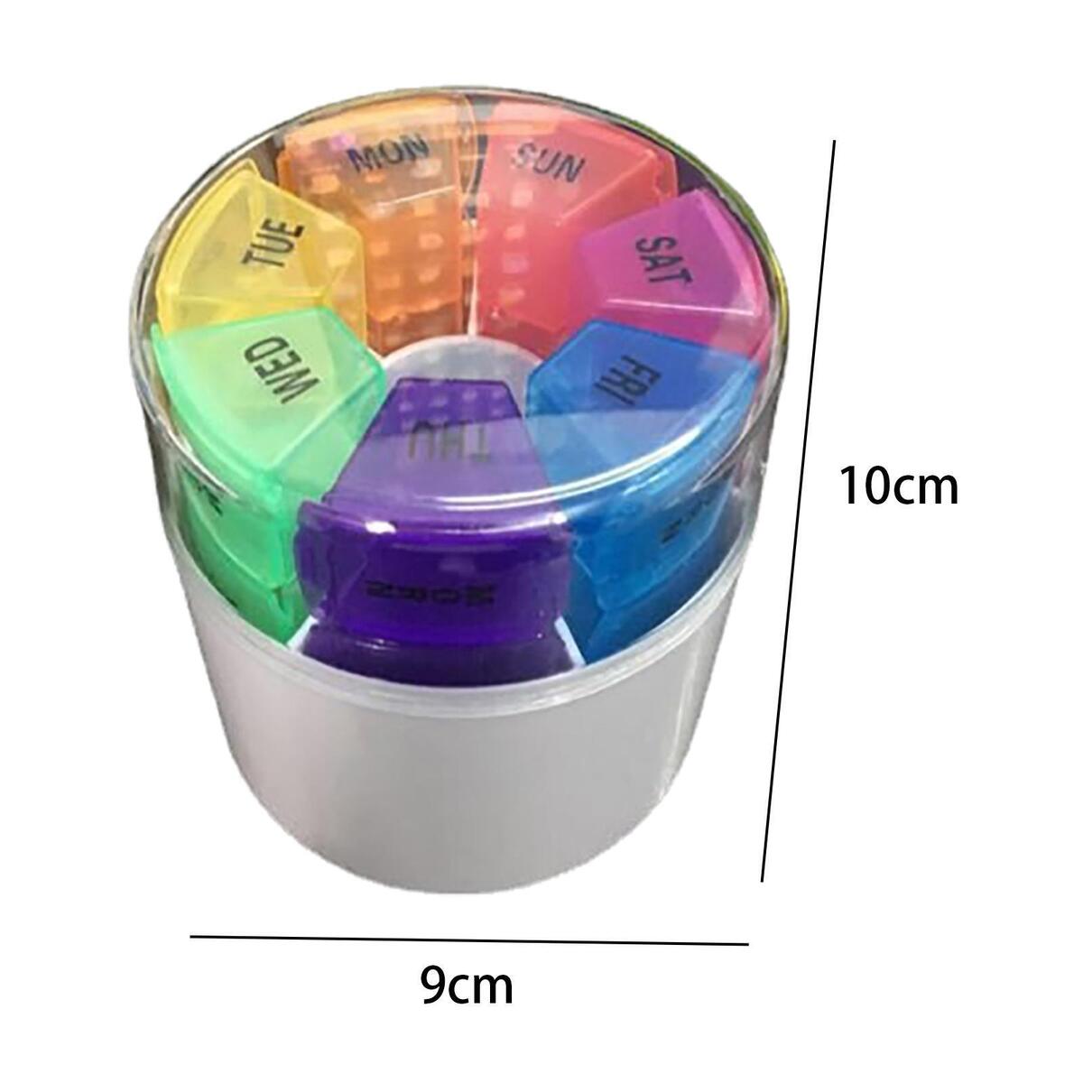 Medicine Box  28 Compartment Transparent Coloured Medicine Holder